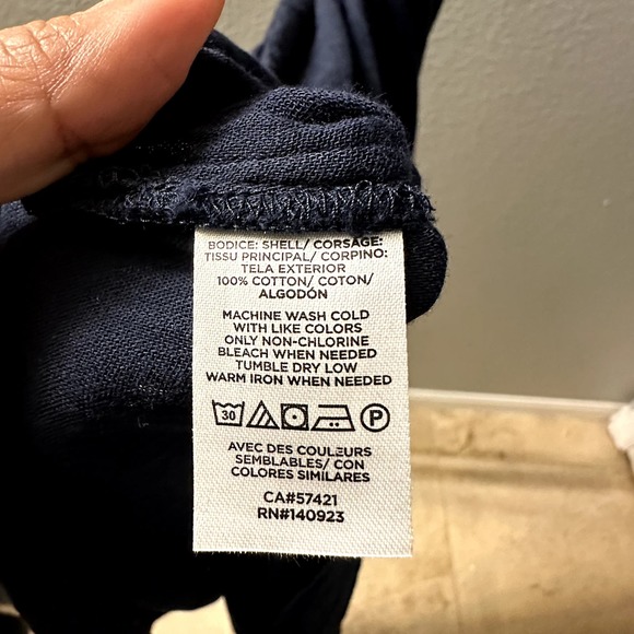 LOFT Outlet Women's Navy Blue Sleeveless Split V-Neckline Midi Dress Medium NWT - Picture 8 of 8